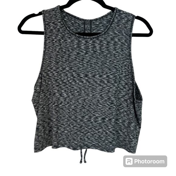Lululemon Cinch Me Up Tank Top Shirt Spaced Out Space Dye Black White Gray Large - Picture 1 of 8